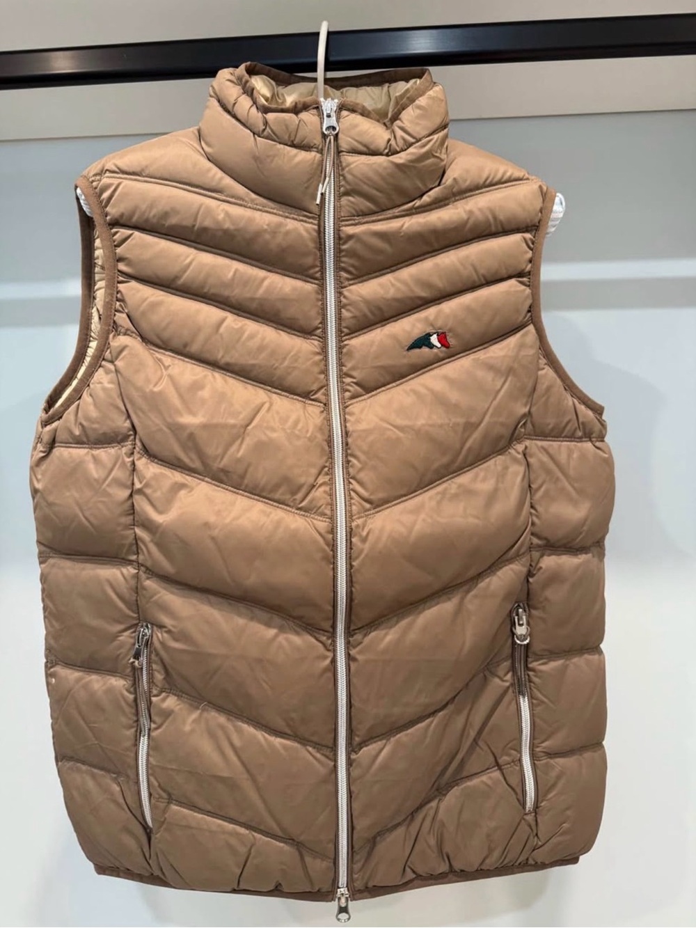 Women’s Quilted Puffer Vest - Tan